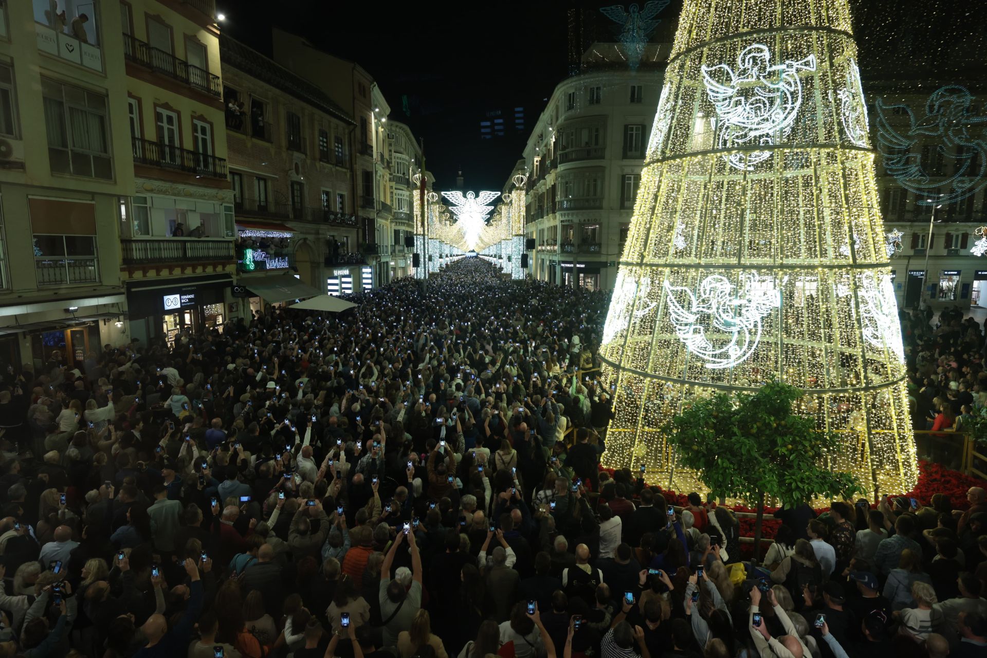 Malaga&#039;s big Christmas switch-on - in pictures